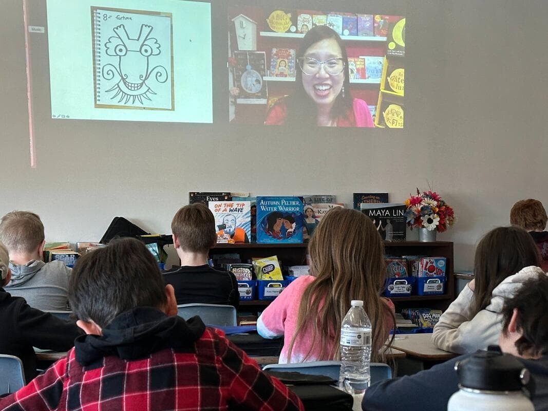 Students and author presentation